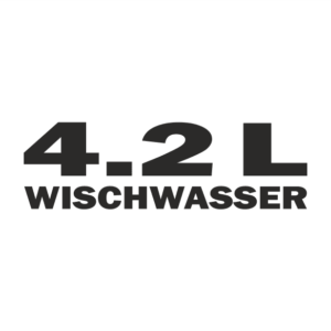 Wischwasser Aufkleber