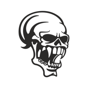 Monster Skull Aufkleber