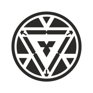 Iron Man Arc-Reaktor Aufkleber