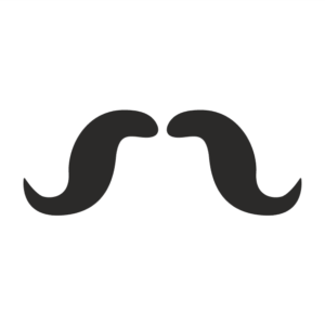 Moustache Aufkleber