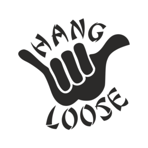 Hang Loose Shaka Aufkleber