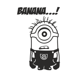 Minion Banana Aufkleber