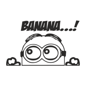 Minion Banana Aufkleber