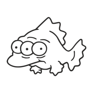 Radioaktiver Fisch Aufkleber