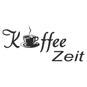 Kaffe Zeit Aufkleber