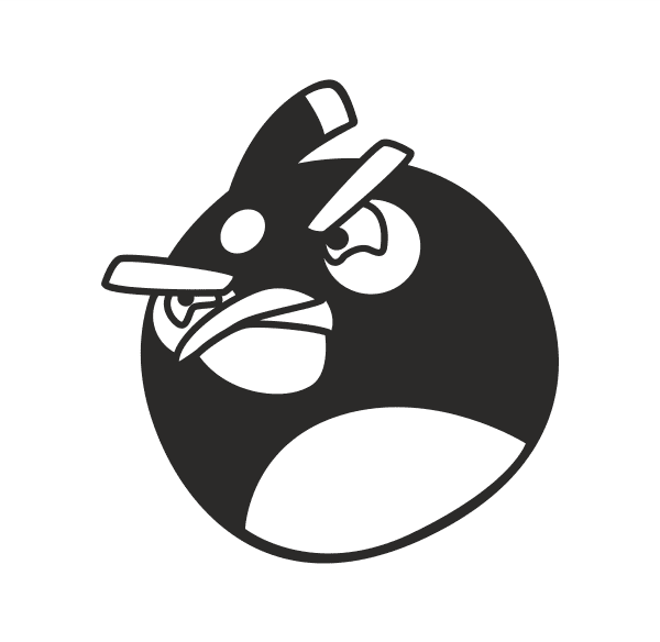 Angry Birds Aufkleber