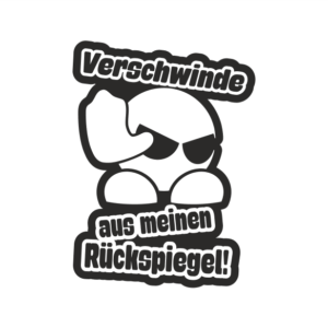 Rückspiegel Aufkleber
