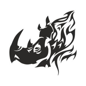 Nashorn Aufkleber