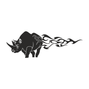 Nashorn Aufkleber