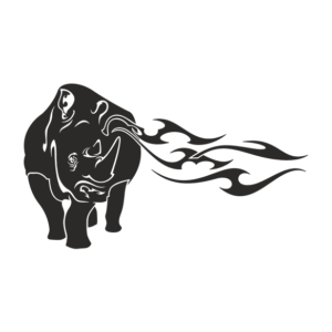 Nashorn Aufkleber