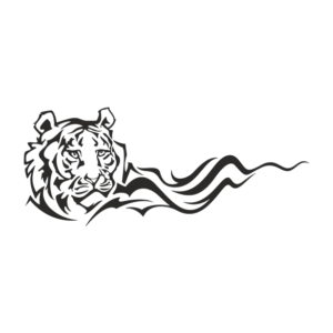 Tiger Aufkleber