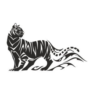 Tiger Aufkleber