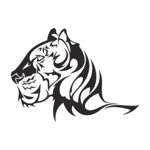 Tiger Aufkleber