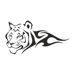 Tiger Aufkleber