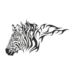 Zebra Aufkleber