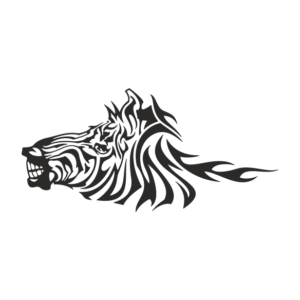 Zebra Aufkleber