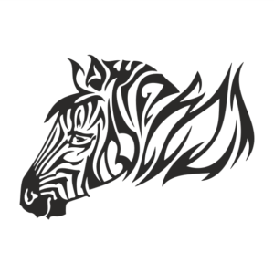 Zebra Aufkleber