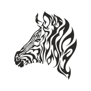 Zebra Aufkleber