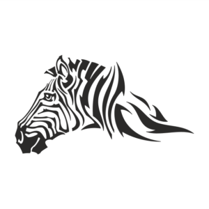 Zebra Aufkleber