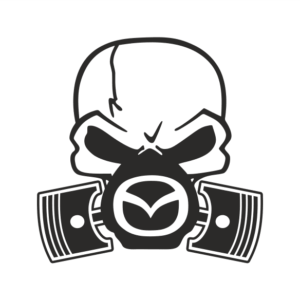 Mazda Skull Piston Aufkleber