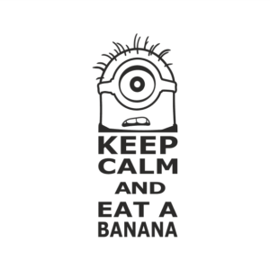Keep Calm Banana Aufkleber
