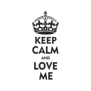 Keep Calm Love me Aufkleber