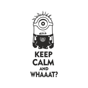 Keep Calm Whaaat? Aufkleber
