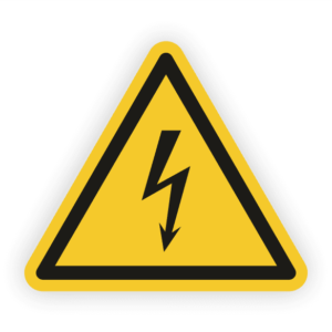 Warnung vor elektrischer Spannung Aufkleber