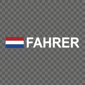 Rally-Flagge Holland Aufkleber